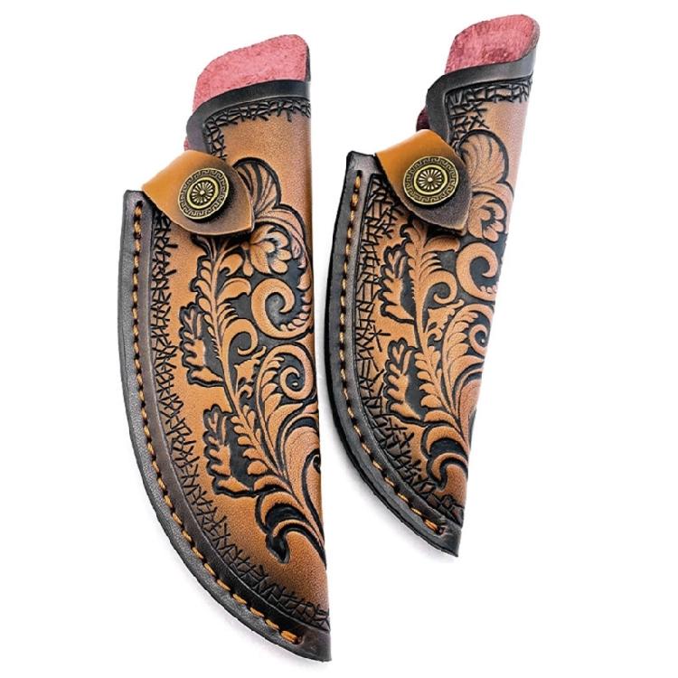 Fundas de Cuero para Cuchillos Fijos Cubierta para Cuchillo de Caza Gruesa Equipo para Amantes del Aire Libre
