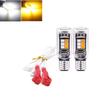 1 Paar T15/T10 Superhelle Blinkerbirne Doppelkontakt Motorrad Blinkleuchte W16W LED-Birne für Standlicht Nebelscheinwerfer