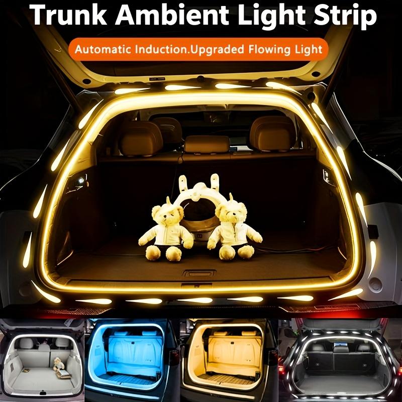 2m/4m Car Trunk Light Strip Flexible PVC Soft Led Light Strip Hidden Trunk Automatic Induction Lamp Universal for Suv/Mpv/Sedan