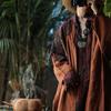 Trenchs Vintage Patchwork Floraux pour Femmes Manteaux Longs en Lin Couleur Unie Automne Manches Longues Style Chinois Trench Long