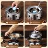 Stainless Steel Commercial Mini Hot Pot with Solid Alcohol Burner