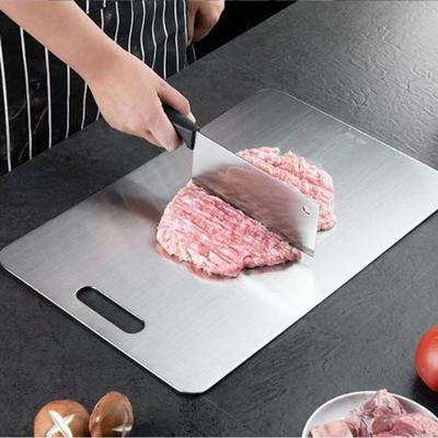 Stainless Steel Stainless Steel Cutting Board Easy To Clean Thickened Food-grade Cutting Board Anti-mold Double Sided