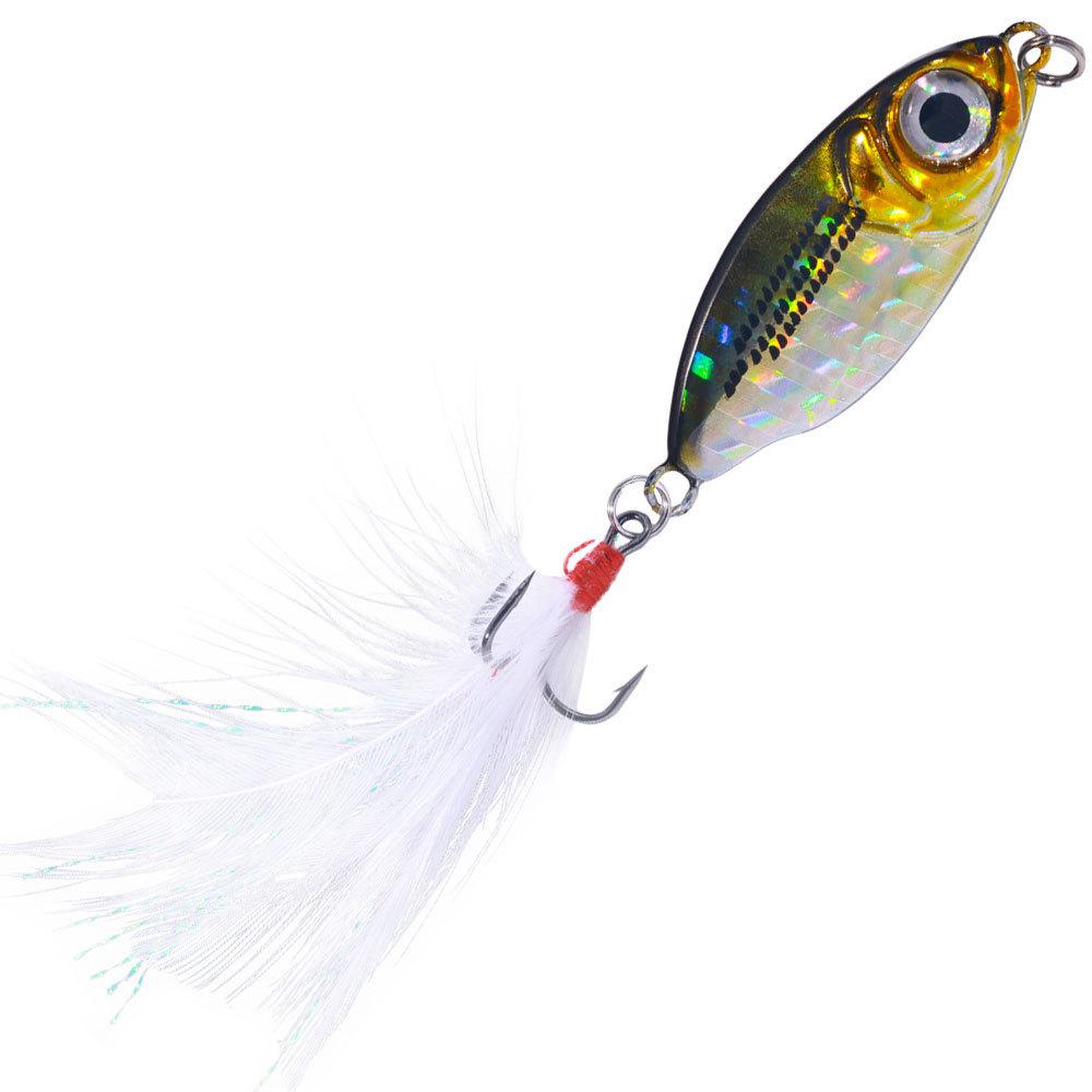 

10-20GLong Casting Lure Jig Bait Full Swimming Layer Special for Bass and Perch Freshwater Saltwater Universal Fishing Gear Fish 4.2CM 10G