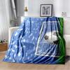 Soccer Ball Field Football Goal Throw Blanket Soft Flannel Blankets Bed Sofa Cover Bedspread Home Decor Christmas Birthday Gifts