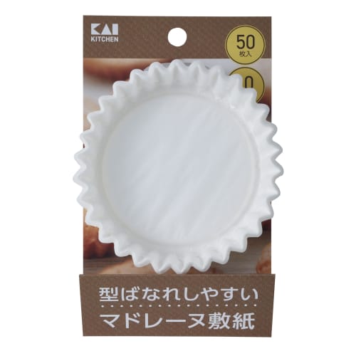 Kai Madeleine Paper Sheets, 10cm, 50 Sheets, for Baking, DL6438