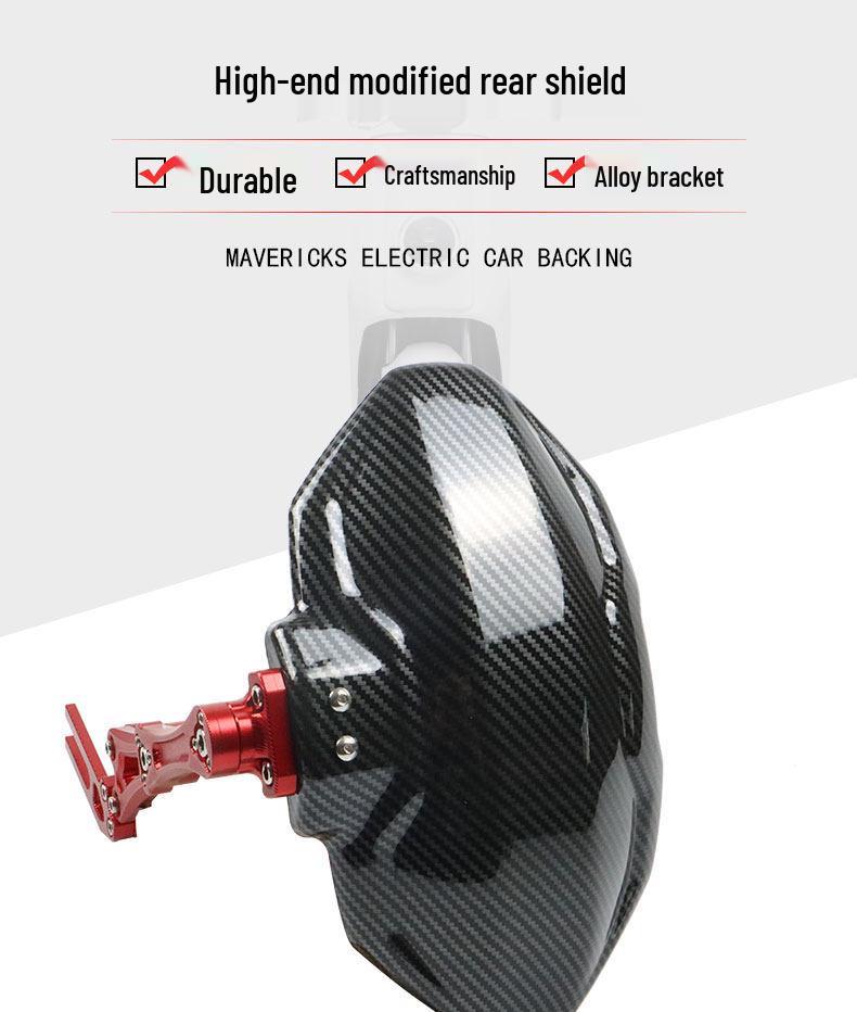 Carbon Fiber Rear Fender Splash Guard for Ninebot SMAX N1S Electric Scooter Modification