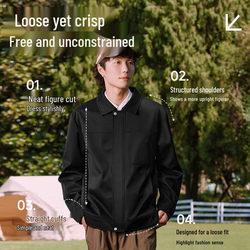 Jeep Men's Lapel Collar Casual Jacket