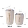 14oz Stainless Steel Insulated Cup Double-Layer Vacuum Direct Drinking Coffee Cup Creative Car Portable Water Cup Water Bottle YLE432