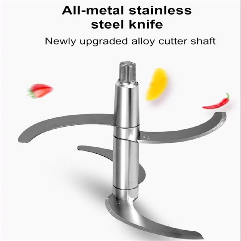 8L Household Electric Meat Grinder Commercial Stainless Steel Meat Slicer Kitchen Large Capacity Food Processor