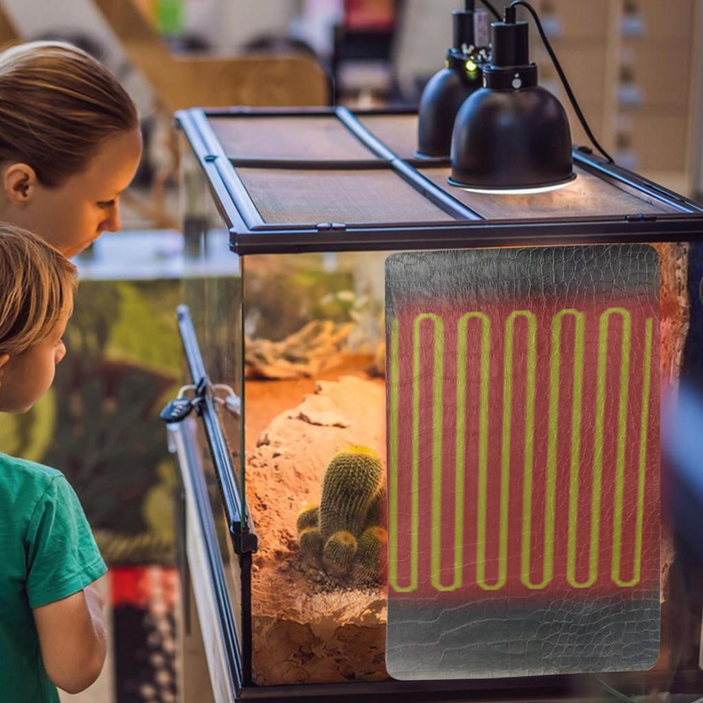 Reptile Panel Heater Pad Terrarium Heater Heat Pad Thermostatic Pet Heating Pad for Reptile Tank Lizard Frogs Snake