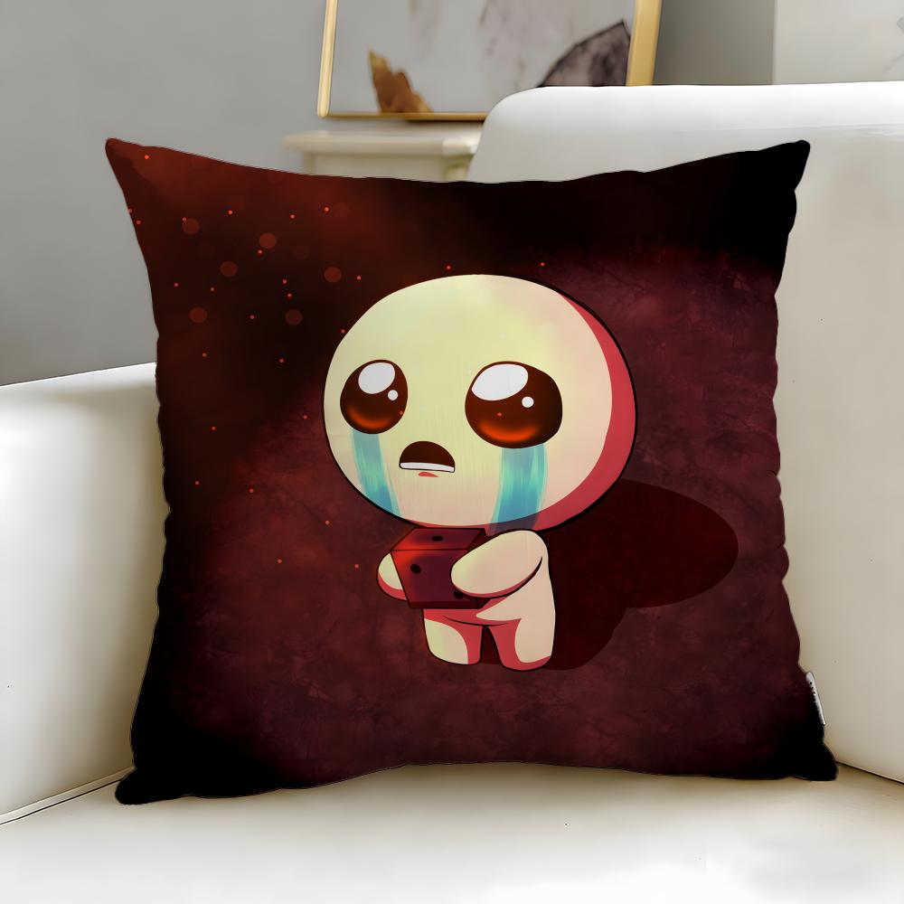 Trendy TThe Binding of Isaacable Cushion Cover Soft EasyWash Pillow Case Versatile for Couch Bed Travel and Office