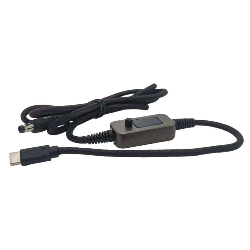 Adjustable Voltages USB C To DC5525 Charging Cable PD100W With 34 Conversion Heads For Laptops Routers And Electronics