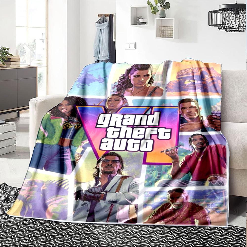 Gta Blanket Soft & Cozy Great for Seaside Couch Chair for All Occasions Digital Print Perfect Gift for Relatives and Friends