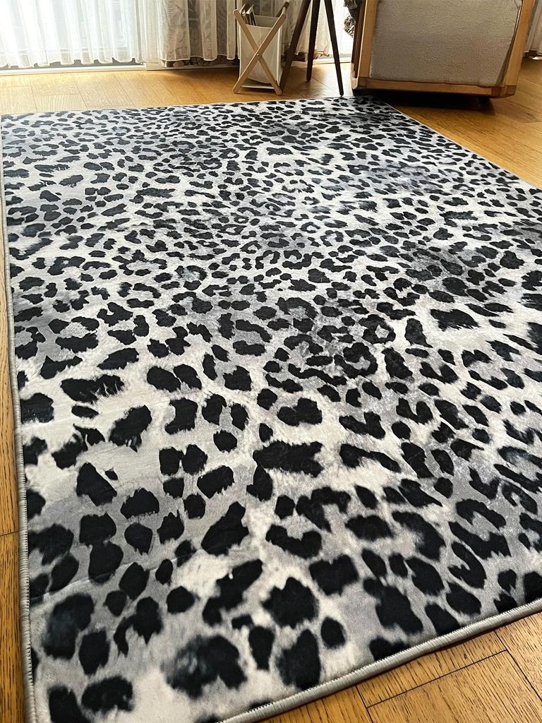 EPeddler Home Modern Leopard Model Imprimare digitală Lavabilă Anti-alunecare Bază din piele Noua generație Sufragerie, Intrare, Dormitor Covor