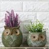 Ceramics Plants Pots Owl Decorative Ceramic Crafts for 1 Small Clay Pot