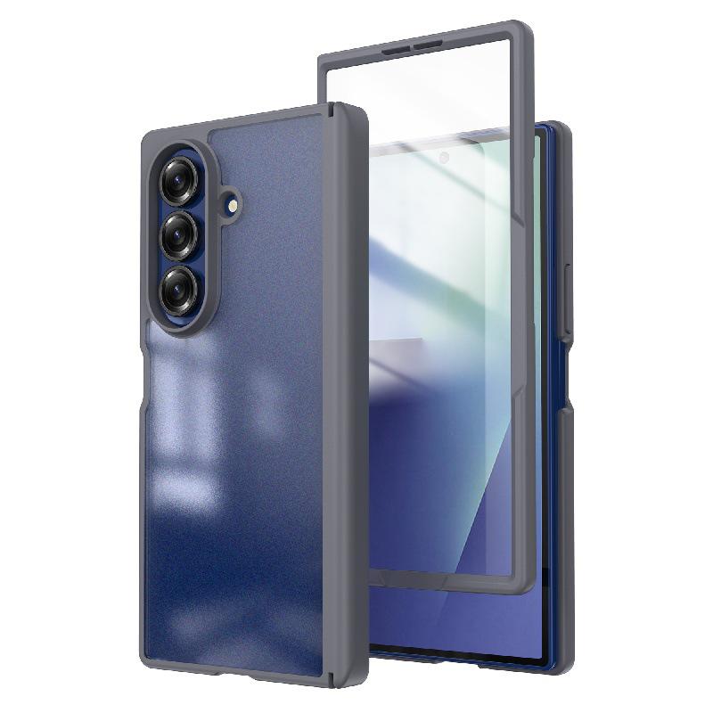 Minimalist 360° Rotating Drop-Proof Case for Samsung Z Fold7: Anti-Scratch PC Hard Cover