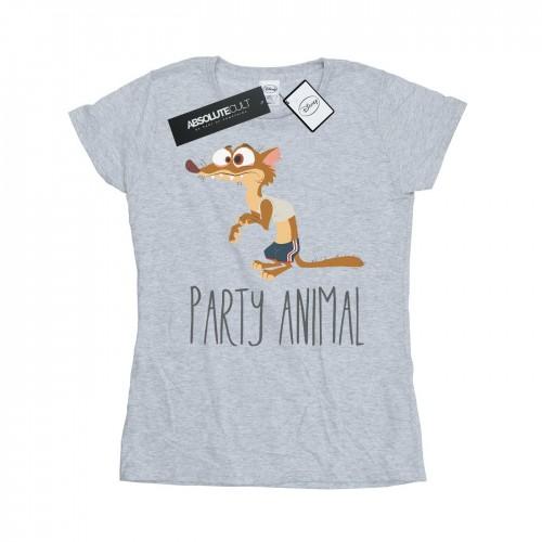 Disney Womens/Ladies Zootropolis Party Animal Cotton T-Shirt