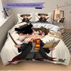 3pcs Harry Potter with Wand and Book Bedding Set Includes Comfortable Bedding with Stylish Design for Bedroom,  H049