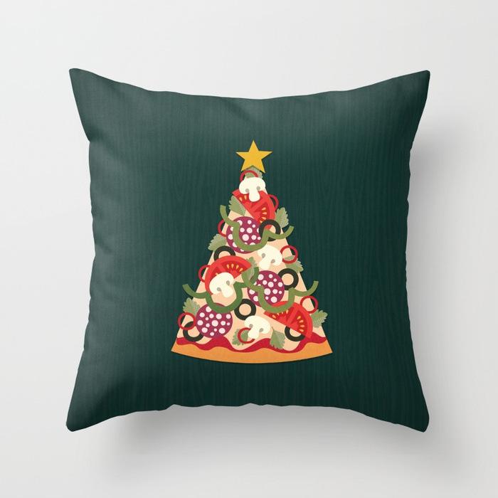 New Christmas Polyester Pillowcase Car Pillow Sofa Cushion Christmas Gifts