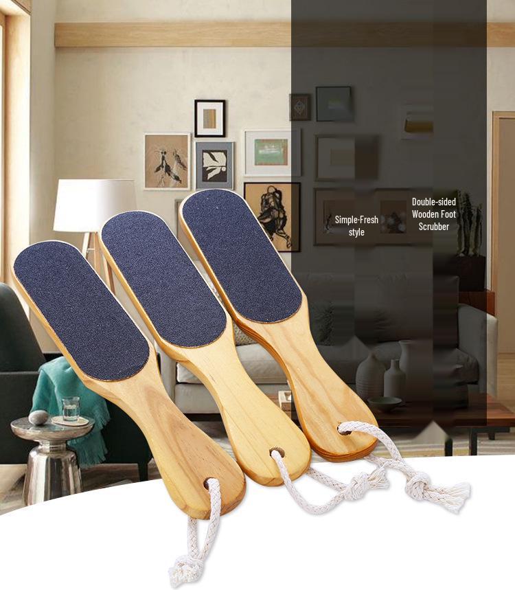 

Double-Sided Rice Pumice Stone: Gently Remove Calluses & Dead Skin for Smooth Feet 28.4cm x 5.5cm серый