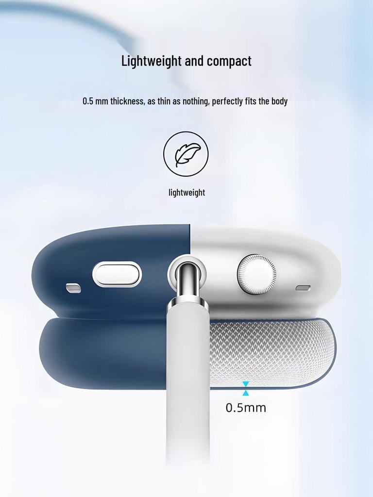 AirPods Max Silicone Protective Case: Soft Headphone Shell for Bluetooth Earphones