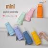Compact Dual-Use Sun Protection Umbrella - Anti-UV Black Glue, Portable for Rain or Shine