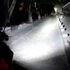 H4 Led Moto H6 Ba20D Led Motosiklet Far Ampulleri Csp Lens Beyaz Sis Farları