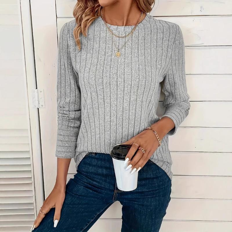 

Женская осенне-зимняя трикотажная рубашка-бомбер, однотонная, с круглым вырезом, эластичная 2XL серый