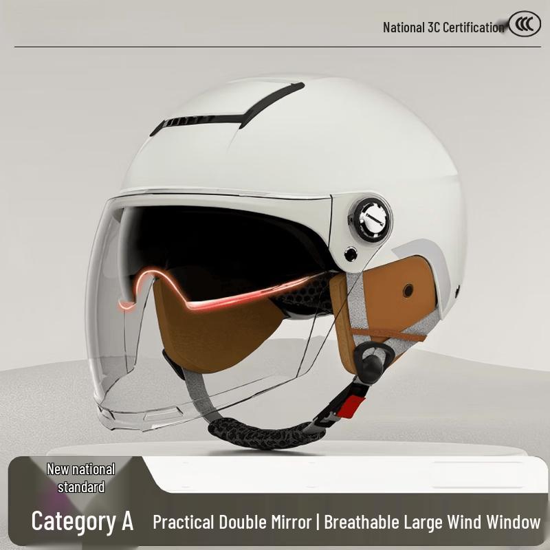 GUAIKEAI Unisex Dual Visor Ventilated Safety Helmet