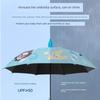 Children's Umbrella for Students Going to School, Boys and Girls, Cute Egg-Shaped Party Design, Waterproof Cover, Long Handle, Dual-Use for Sun and
