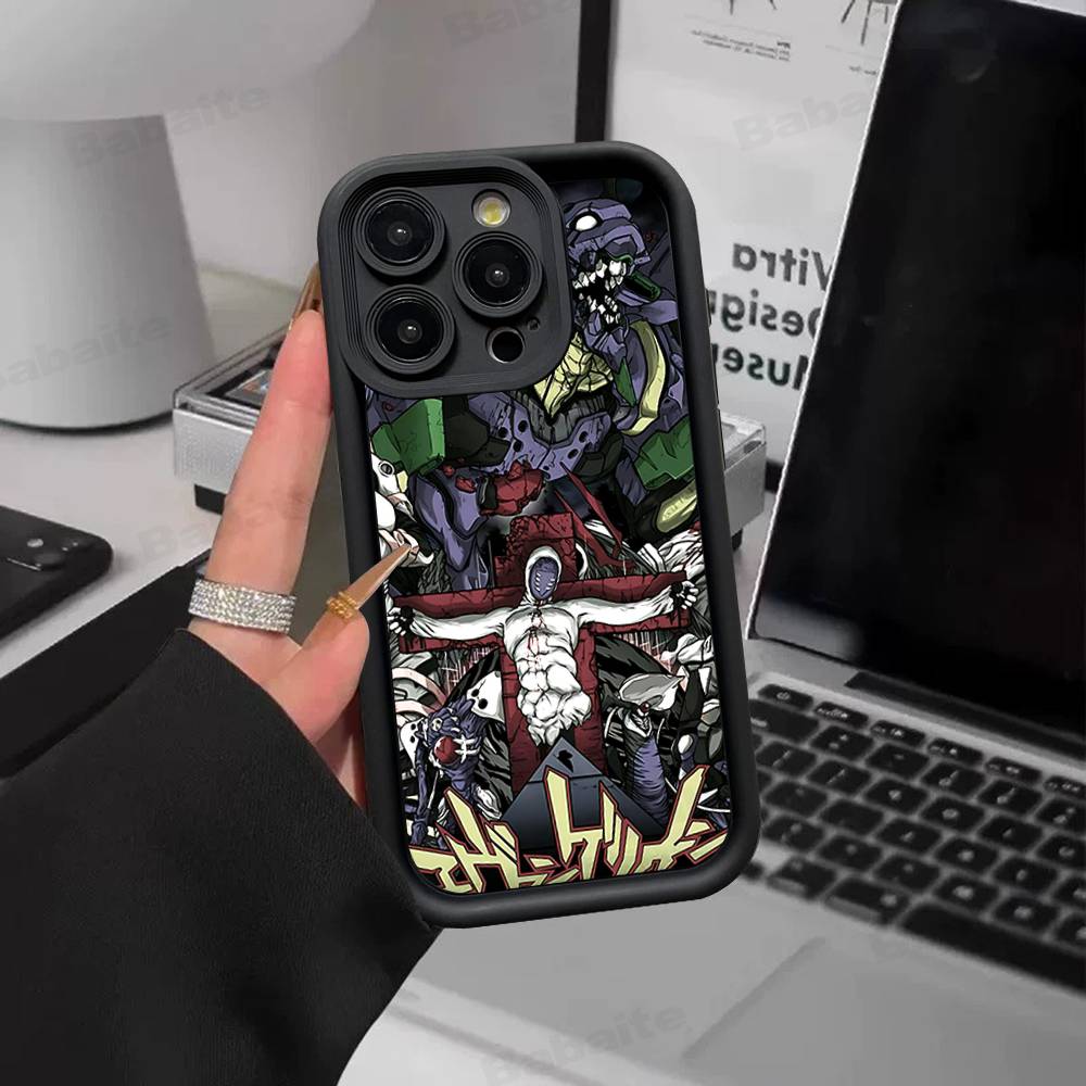Anime Classic E-evangelion Phone Case For IPhone 17 16 15 14 13 12 11 Pro Max Mini Plus Soft TPU Back Cover
