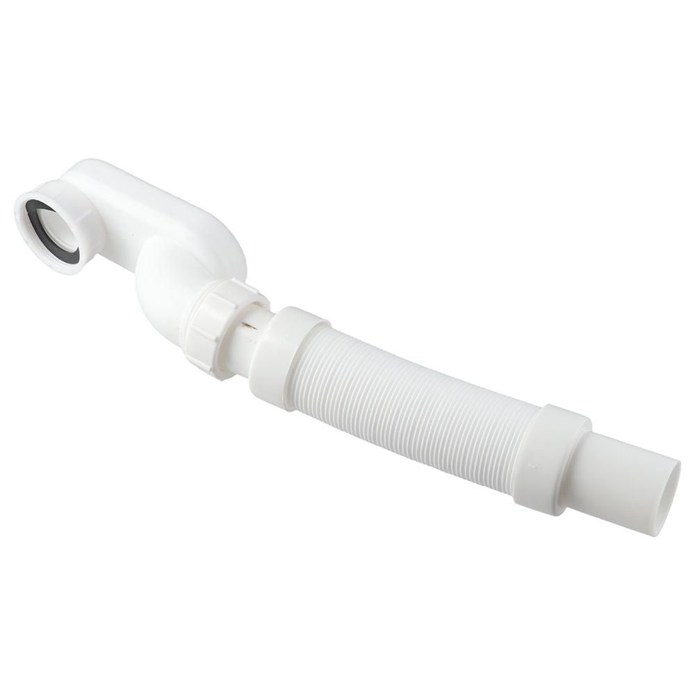 ABS Low Profile Flat 1 1/2 P Trap Kit Durable Freestanding Tub Drain Bath