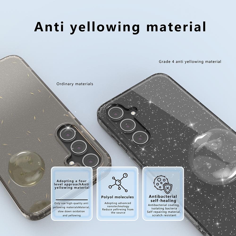 Luxury Fashion Glitter Transparent Phone Case for Samsung Galaxy A57 A37 A17 A56 A36 A16 A06 A55 A35 A25/15/05 Shockproof Cover