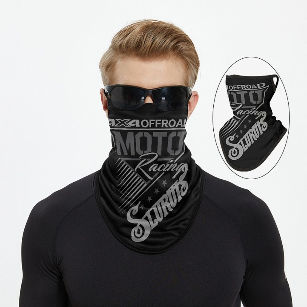 Ear-hanging Cycling Face Scarf Sun Protection Motorcycle Headscarf  Hiking Camping