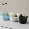 Solid Color Flower Pot Bird Shape Flowerpot, Handheld Size Durable PLA Pot, Healing Small Indoor Plant Container 3D Printed Creative Planter,