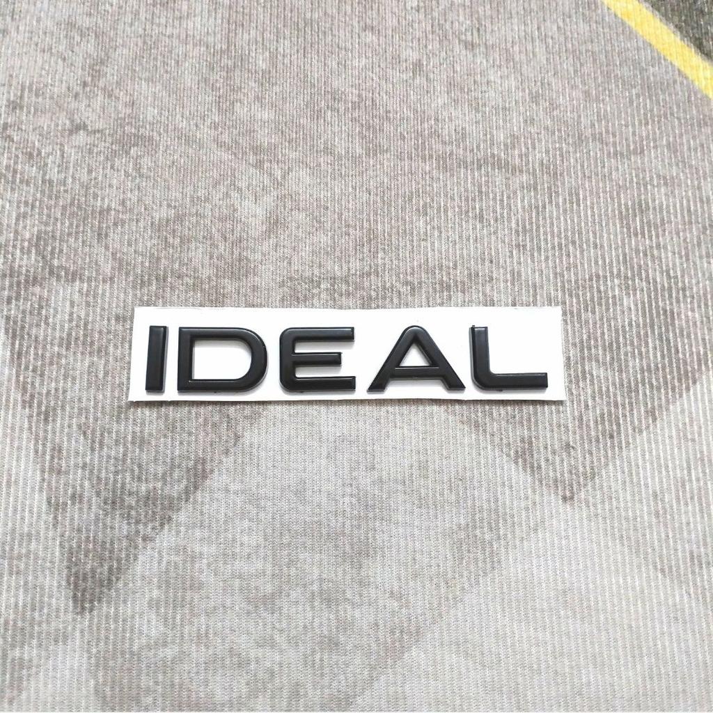 Ideal L9 L8 L7 L6 front hood logo is bright black, rear logo is pasted with tailgate lettering, original factory bright black