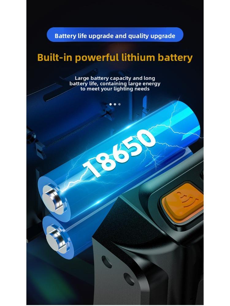 Outdoor Long Range, Strong Light Power, Ultra Bright Fishing Head Night Fishing Wearable Headlight Lithium Induction Flashlig