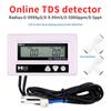 HM DM3 Digital Online Water Quality Tester LCD TDS Meter Dual Channel PPM Detection Inlet Outlet Test for Pool Laboratory