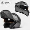 DOT Certified Flip-up Full Face Motorcycle Helmet for All-Season, Men & Women, Universal Off-Road Riding Helmet.