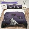 Simon's Cat Muster Bettwäsche Steppset Steppbezug Kissenbezug Heimdekoration Geburtstagsgeschenk (1 * Bettbezug + 2 * Kissenbezug ohne Füllung)
