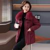 Xiaofu Women's Mid-Length Thick Down Jacket for Seniors