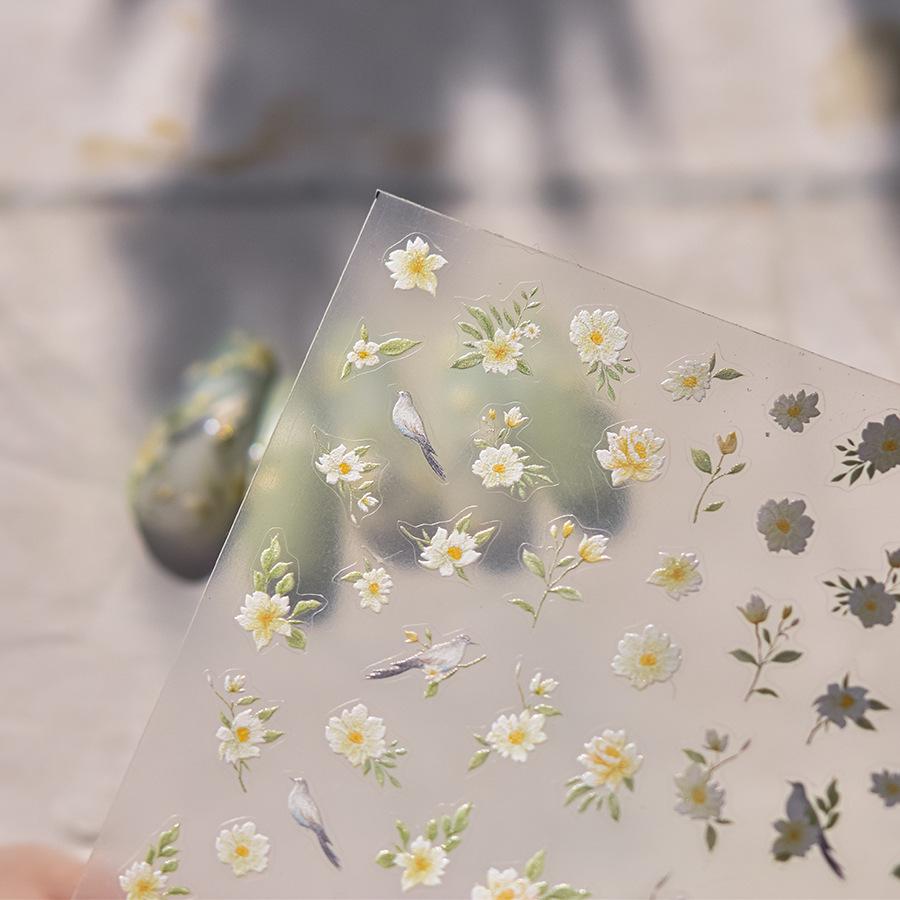 

Tomoni Thin & Tough Retro Nail Stickers - Variety Pack: Mobile, Stationery, Bird & Flower Designs.