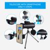 10-30x50 High Power Monocular Telescope Adjustable Magnification with Smartphone Holder Tripod FMC Coating BAK4 Prism Waterproof and Anti-fogging