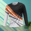 Men Outdoor Running Sports Breathable Fitness Casual Wear Round Neck Gym Long Sleeve T-Shirt