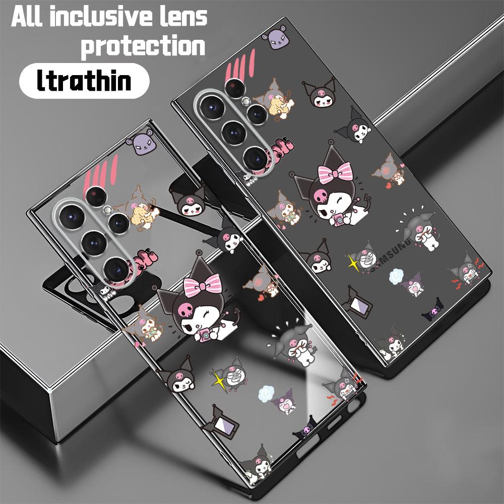 Japanese and Korean cartoon Kulomie is suitable for Samsung S23Ultra light and thin mobile phone case, transparent s25 anti-drop soft case s24fe.
