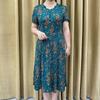 Women's Summer Design Elegant Age Reducing Dresses Middle and Older Middle Length Temperament Casual Knee-length Skirt