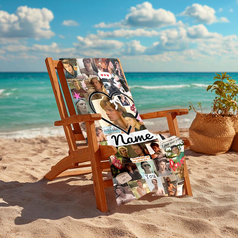 Personalized Customized Proof Beach Towel with Rudy Pankow Pattern - Soft, Absorbent,quick-drying,perfect Swimming,camping&bathing