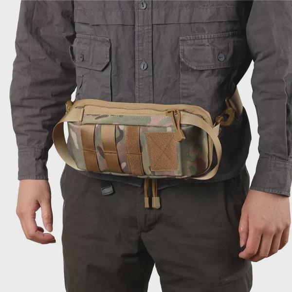 Taktische Umhängebrusttasche Mini Sling Bag Outdoor EDC Werkzeugaufbewahrungspack Handtasche Militär Reise Jagd Wandertasche