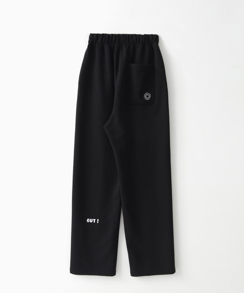 GUTBAUM Athletic Straight Sweatpants / Black