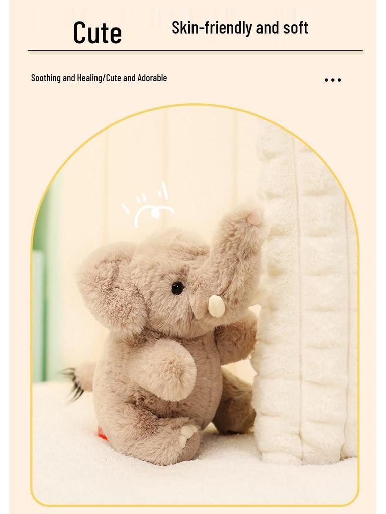 Soft Elephant Plush Toy - Adorable Baby Doll Gift for Birthdays